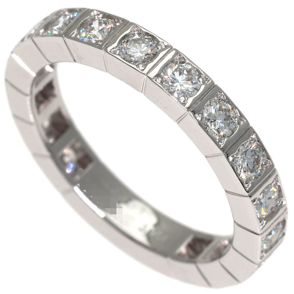 CARTIER 18k Silver Diamond Lanier Ring #48